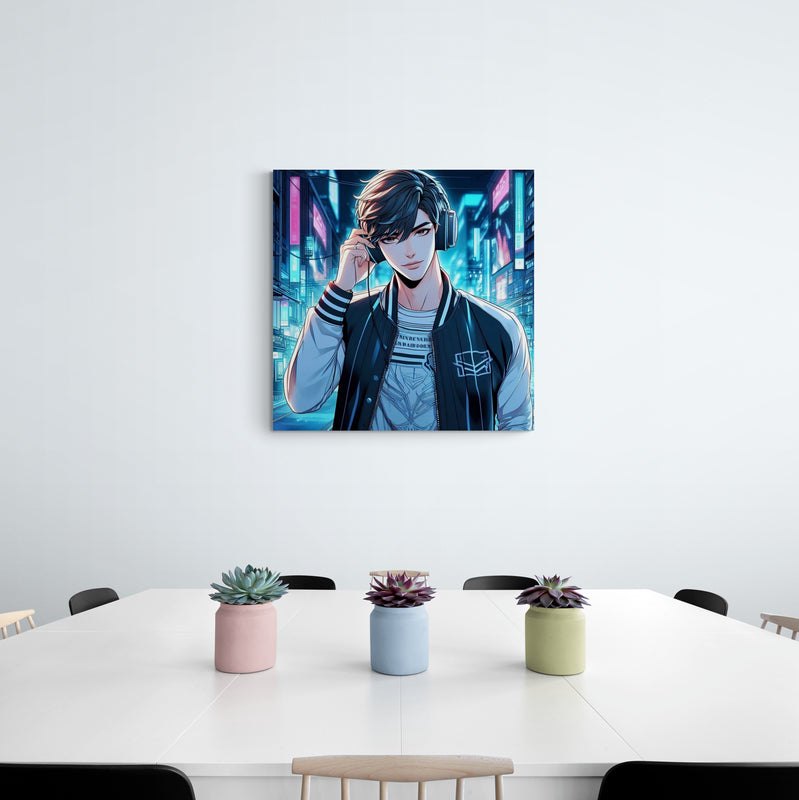 anime art, anime boy poster