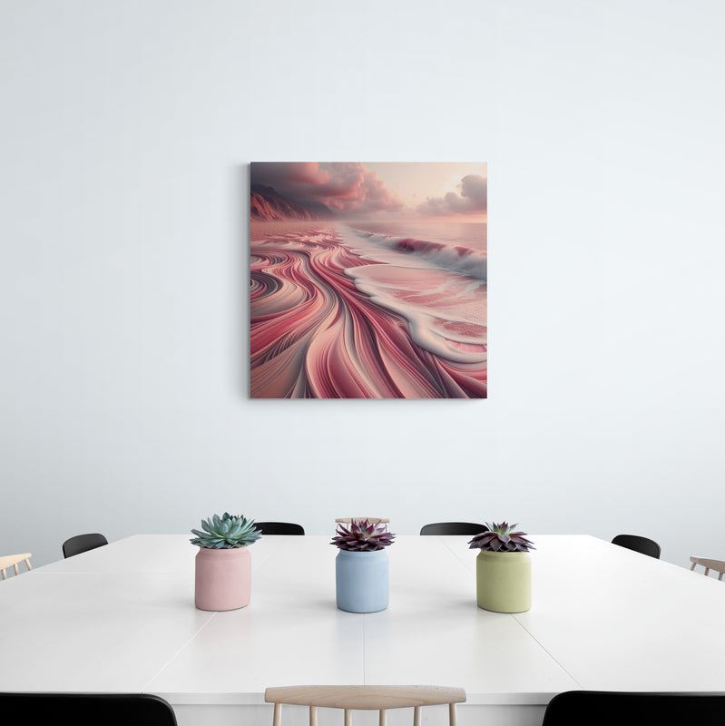 blush pink wall art, coastal artwork, blush pink artwork