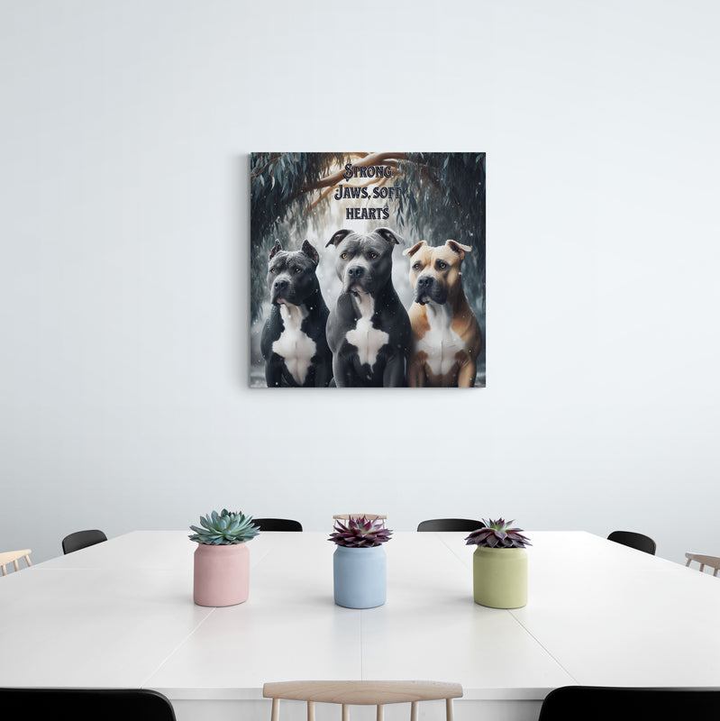 pitbull dog poster, pitbull artwork