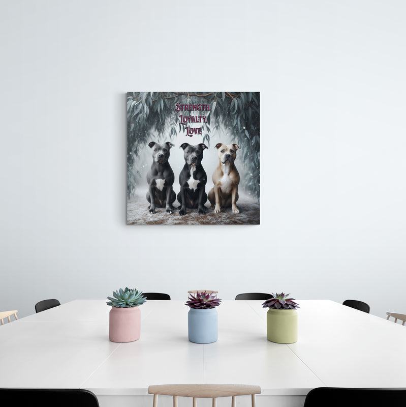 pitbull dog poster, pitbull artwork