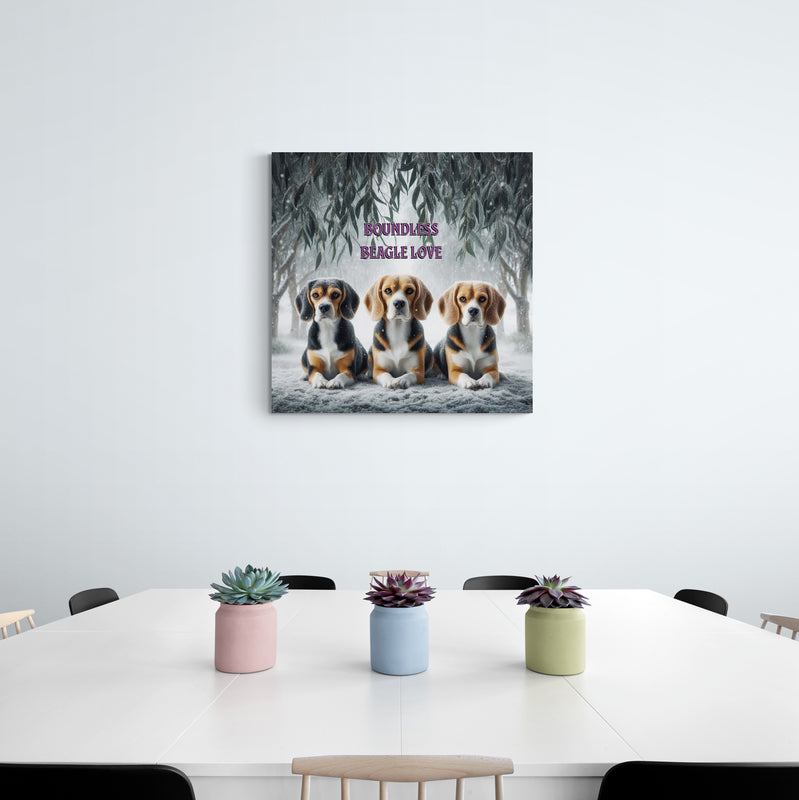 beagle artwork, beagle wall art, beagle canvas art