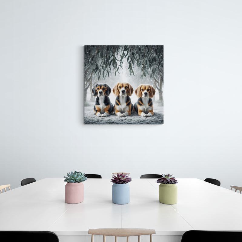 beagle poster, beagle wall art, beagle canvas art