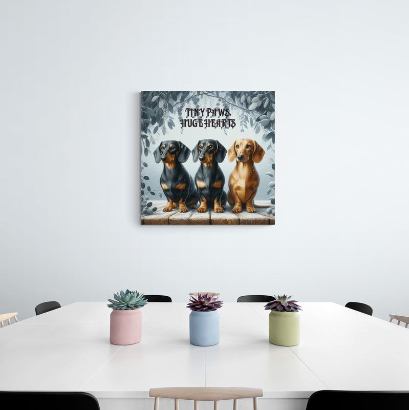 dachshund painting, dachshund wall art canvas