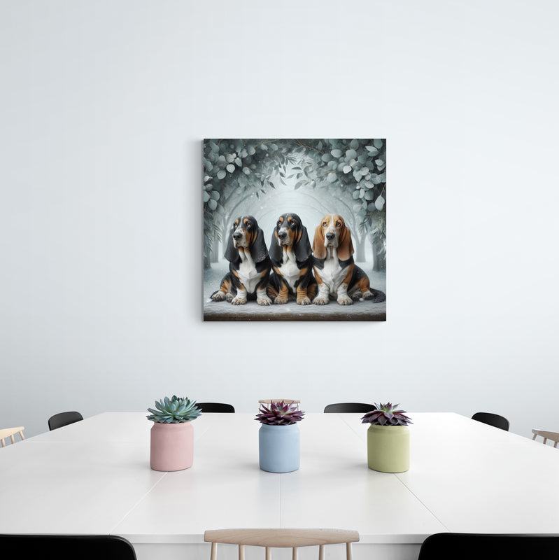 basset hound art, basset hound artwork