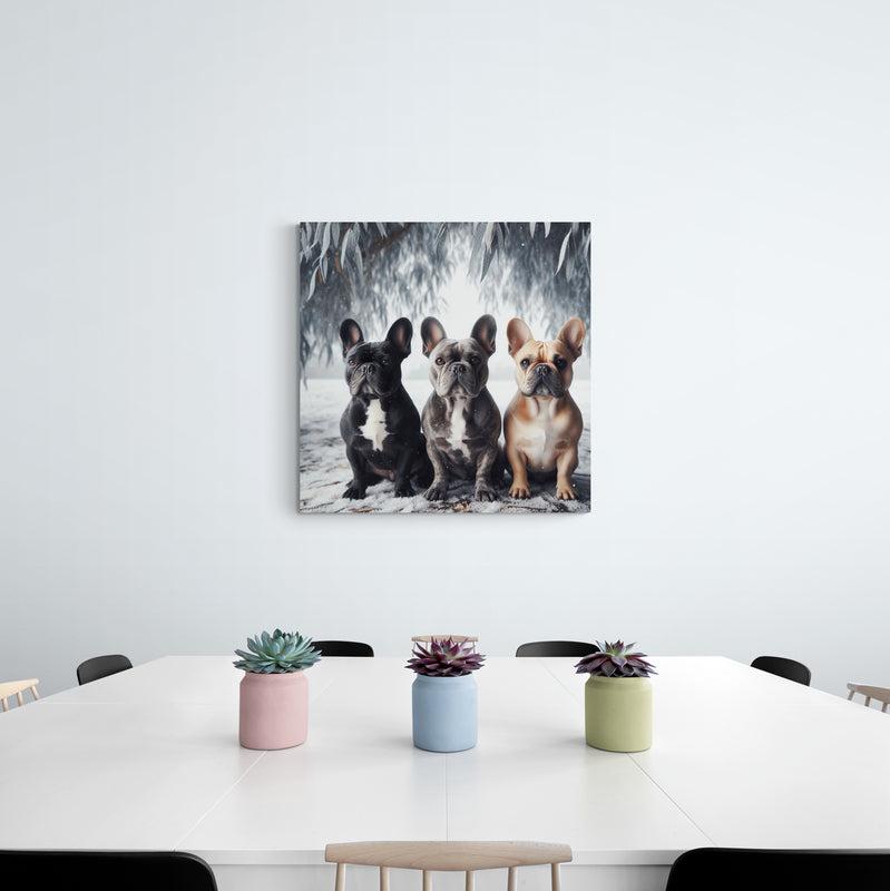 frenchie artwork, french bulldog wall art, frenchie canvas