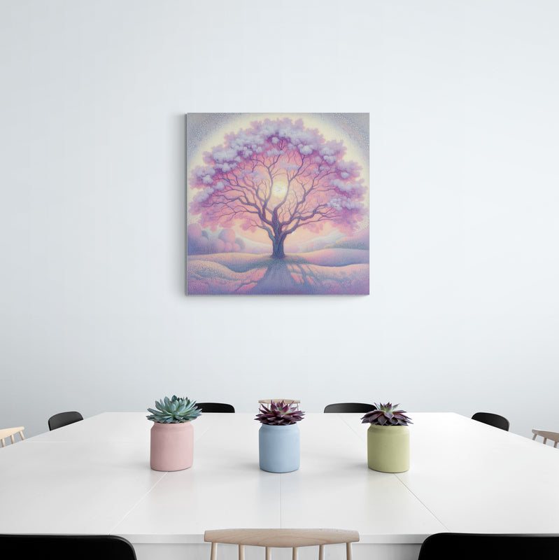 blossom artwork, cherry blossom wall art, blossom canvas