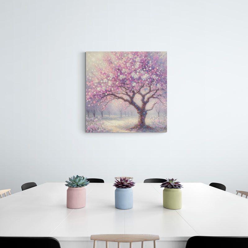 blossom artwork, cherry blossom wall art, blossom canvas