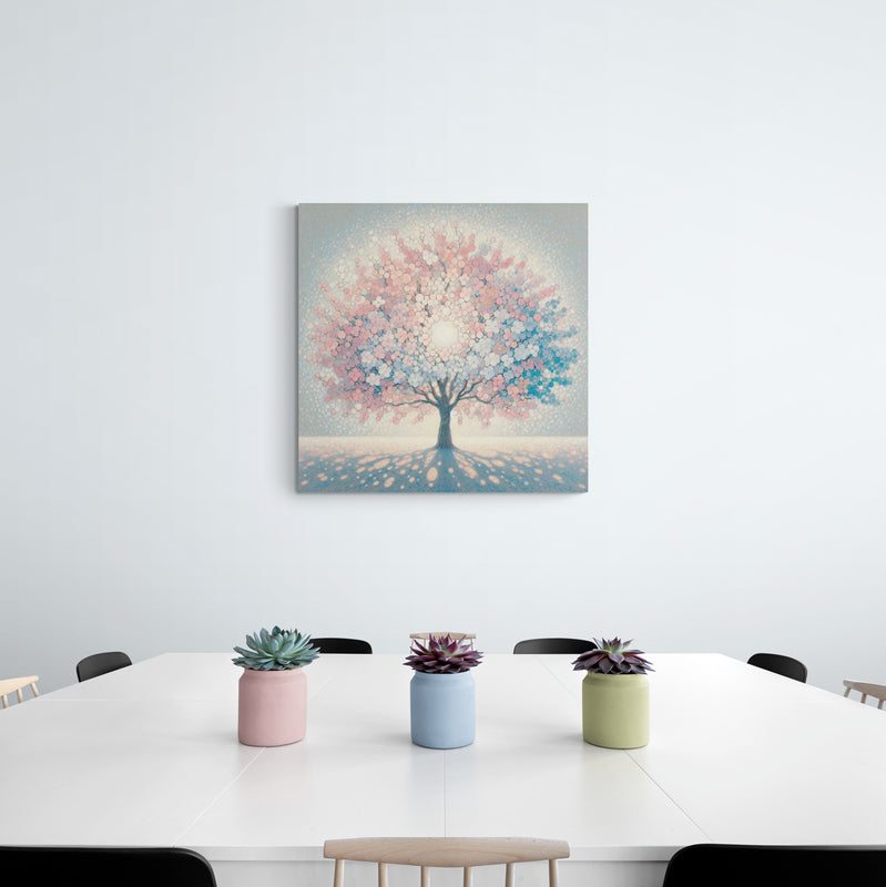 blossom artwork, cherry blossom wall art, blossom canvas