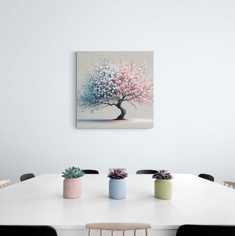 blossom artwork, cherry blossom wall art, blossom canvas