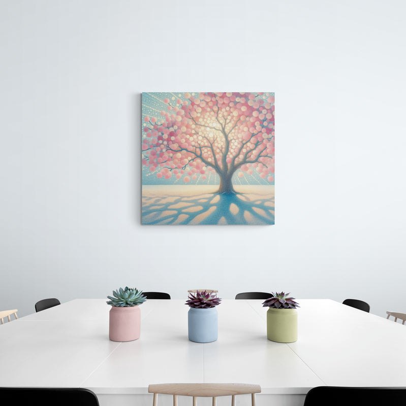 blossom artwork, cherry blossom wall art, blossom canvas