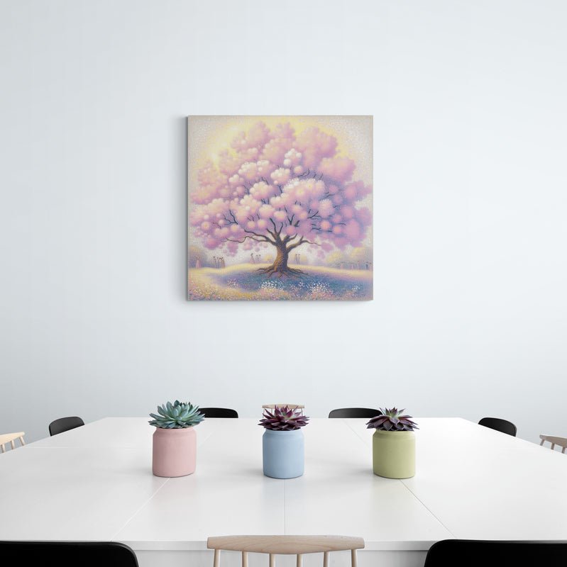 blossom artwork, cherry blossom wall art, blossom canvas