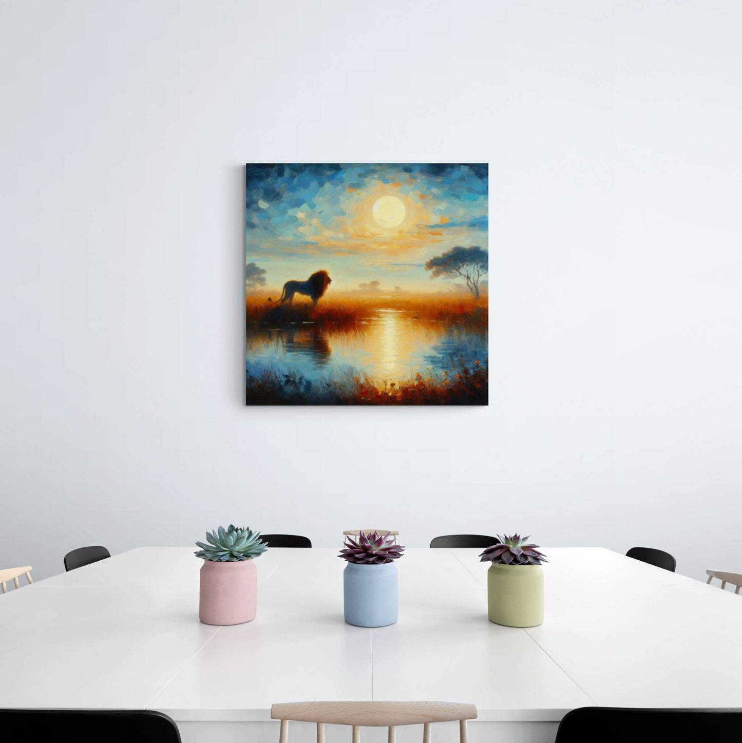 Lion Artwork, Lion wall art canvas