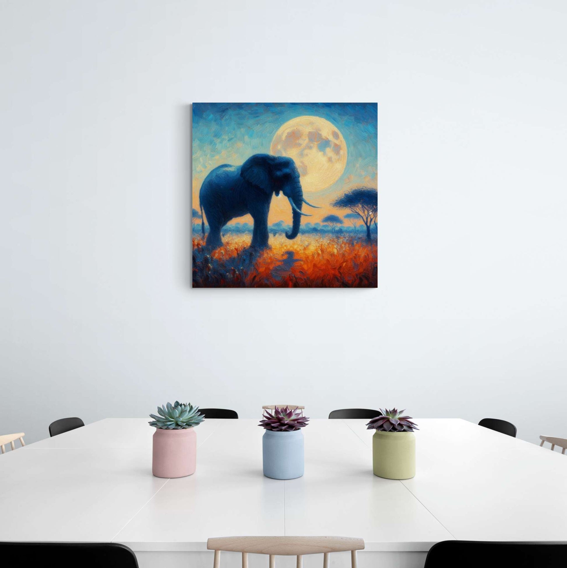 elephant artwork, elephant canvas art