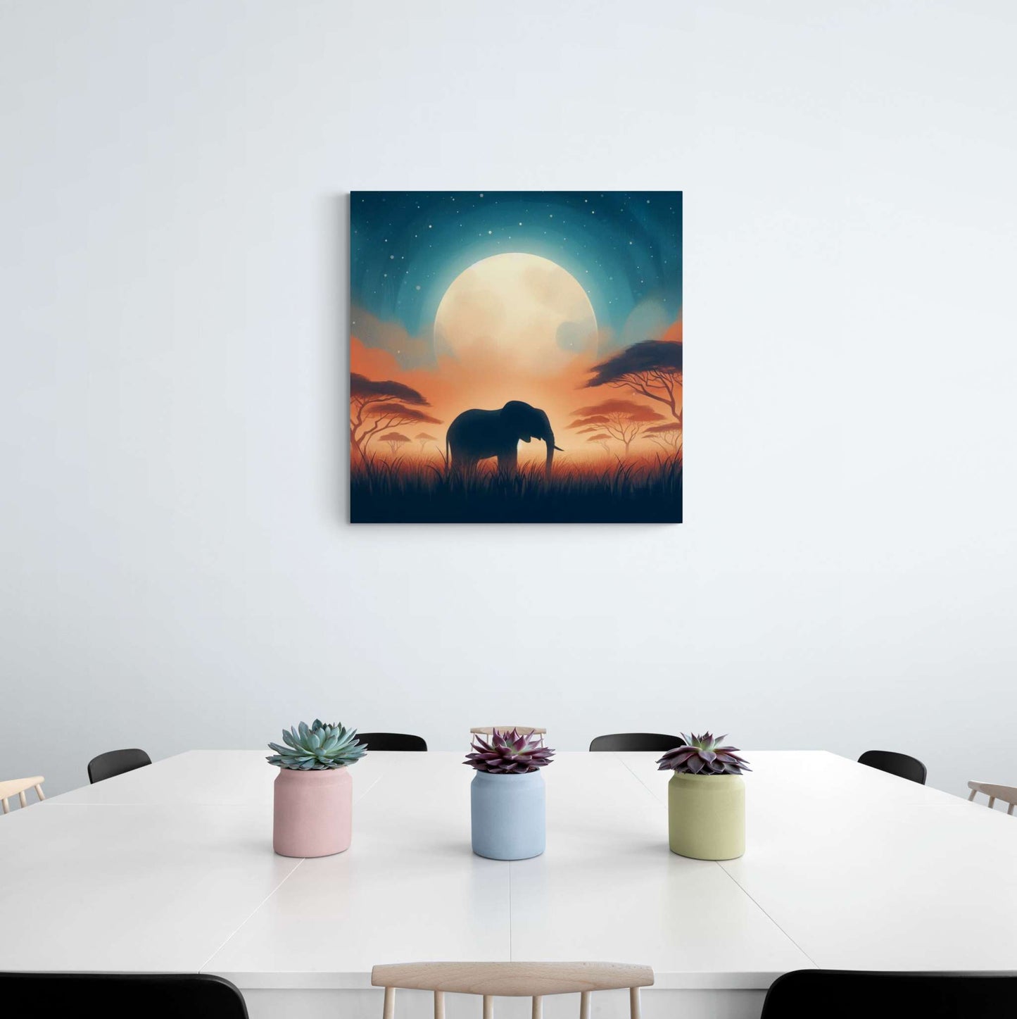 elephant artwork, elephant canvas art