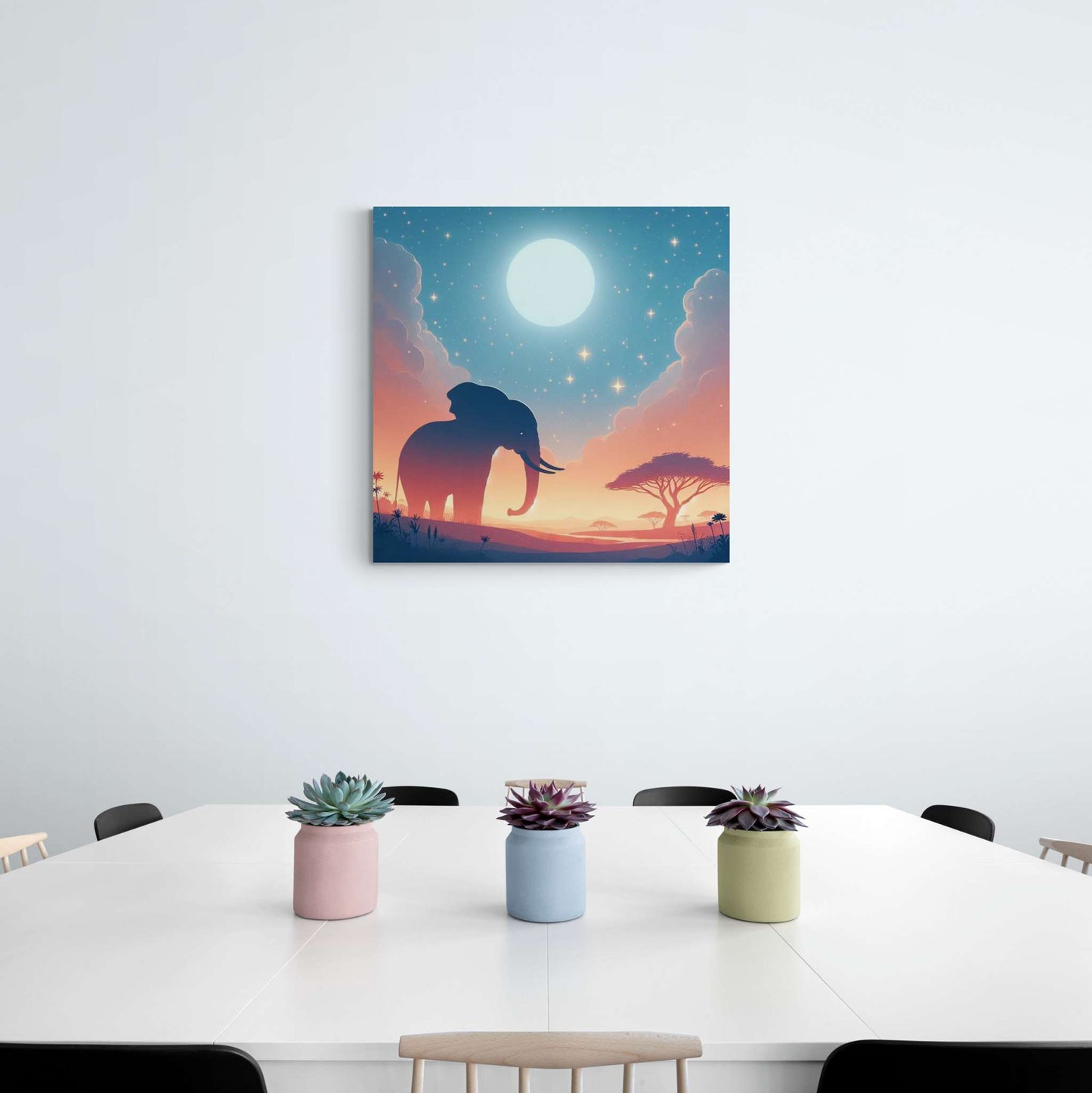 elephant artwork, elephant canvas art