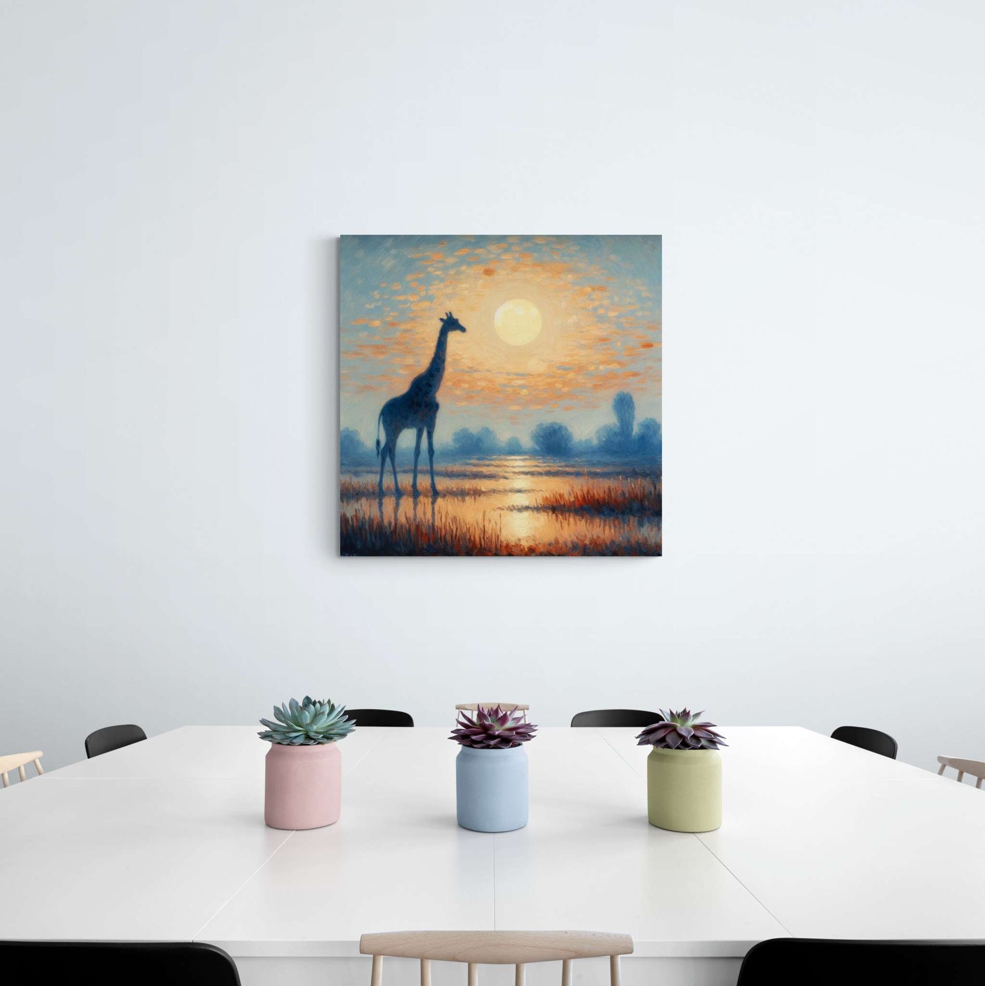 giraffe artwork, giraffe wall art canvas