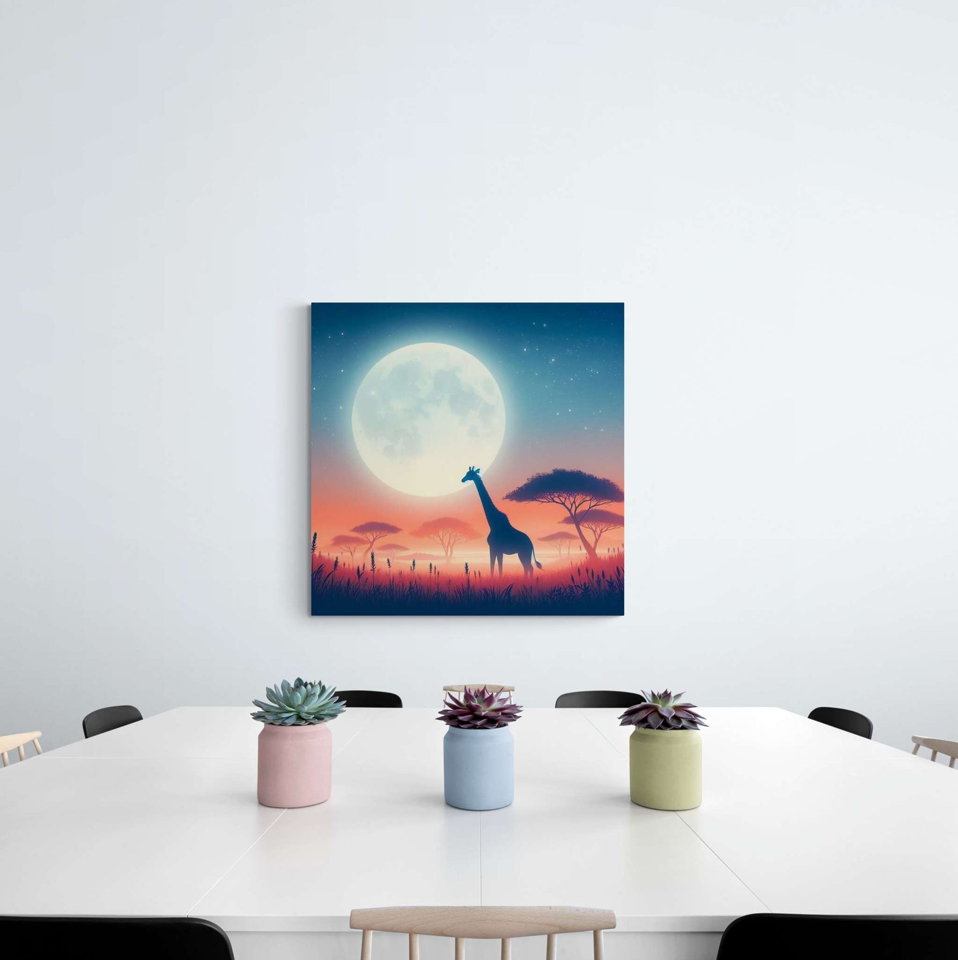 giraffe artwork, giraffe wall art canvas