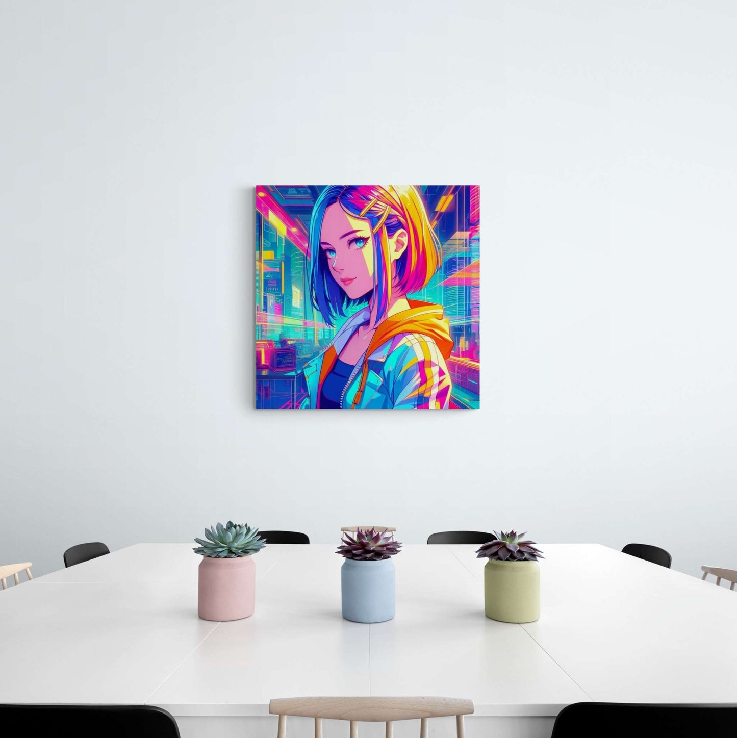 anime art, anime girl poster