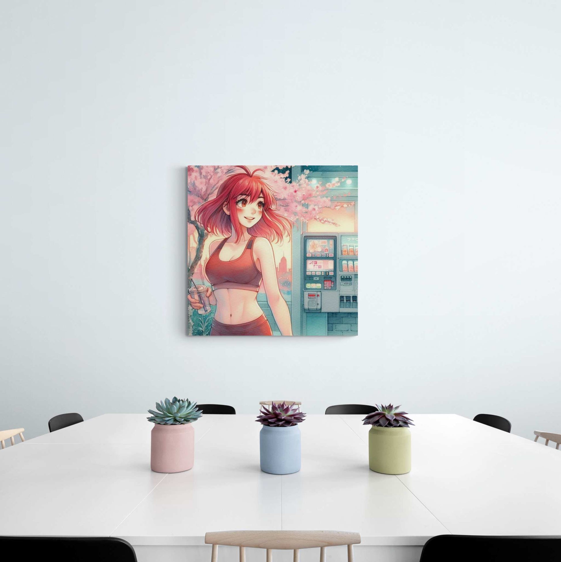 anime art, anime girl poster