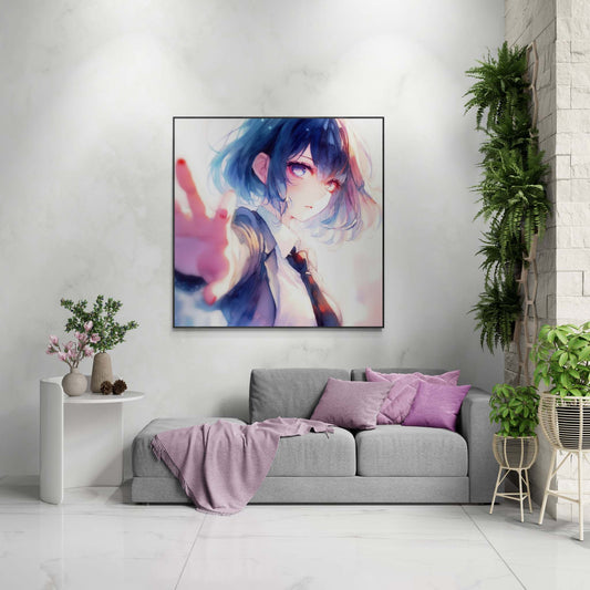 anime art, anime girl poster