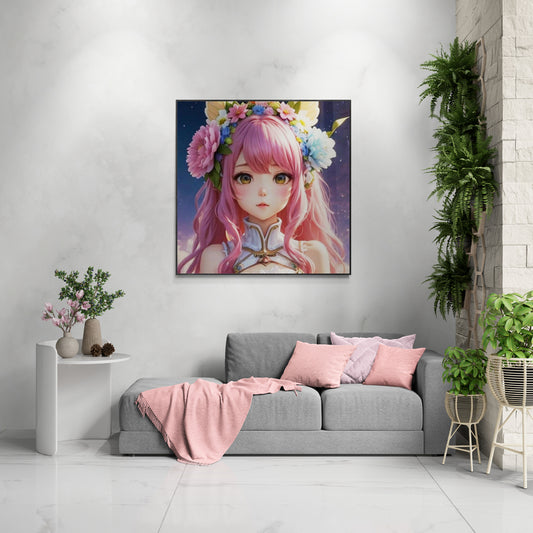 anime art, anime girl poster