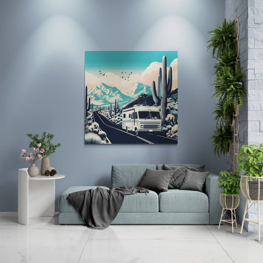 desert artwork, rv art, boho art