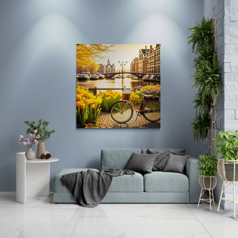 amsterdam wall art, amsterdam painting, amsterdam poster