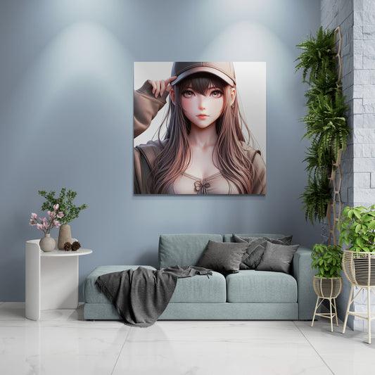 anime art, anime girl poster