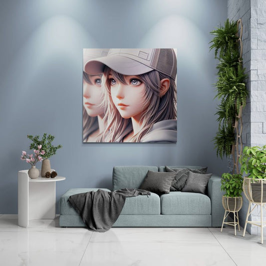 anime art, anime girl poster