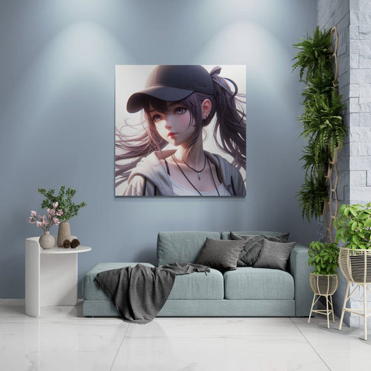 anime art, anime girl poster