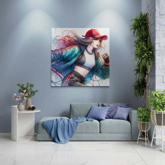 anime art, anime girl poster