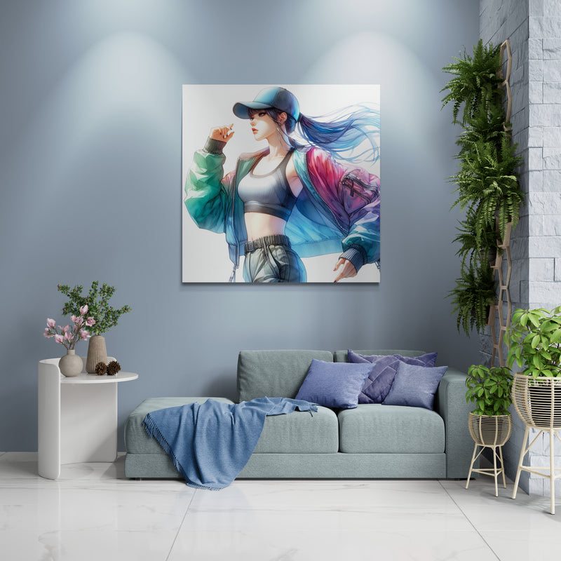 anime art, anime girl poster