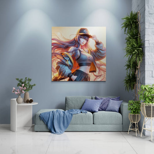 anime art, anime girl poster