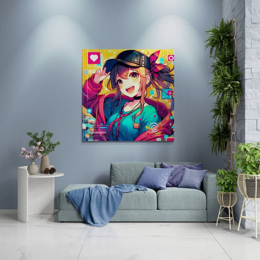 anime art, anime girl poster