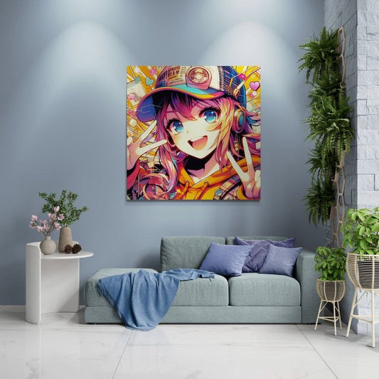 anime art, anime girl poster