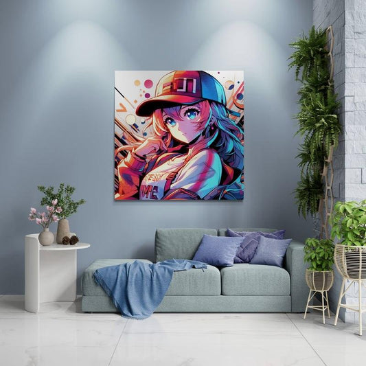 anime art, anime girl poster