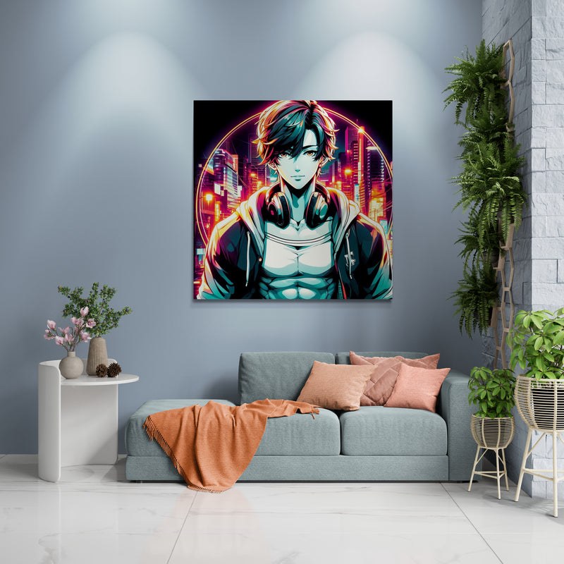 anime art, anime boy poster, anime canvas