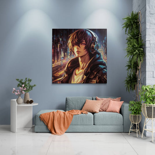 anime art, anime boy poster, anime canvas