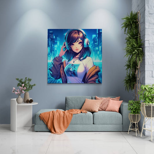 anime art, anime girl poster