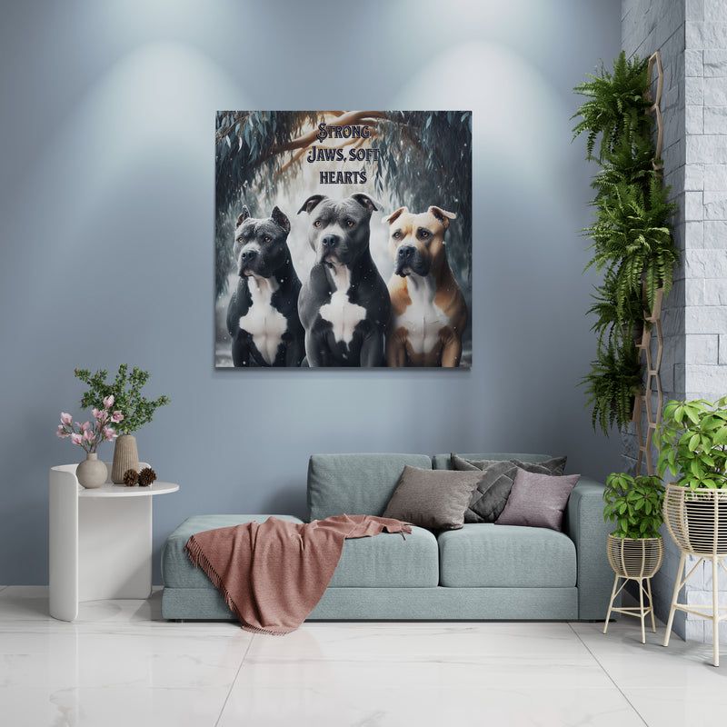 pitbull dog poster, pitbull artwork