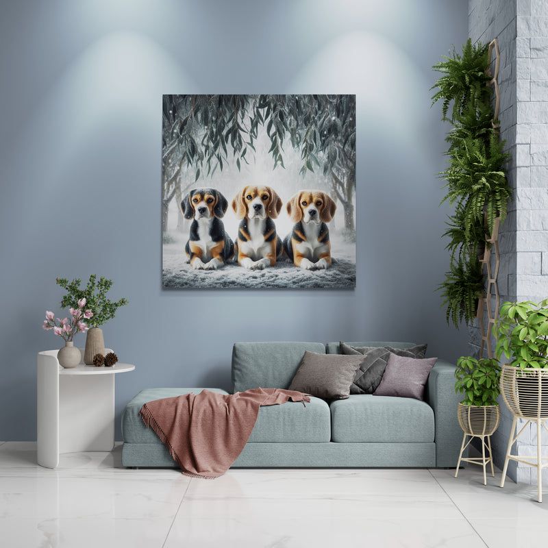 beagle poster, beagle wall art, beagle canvas art