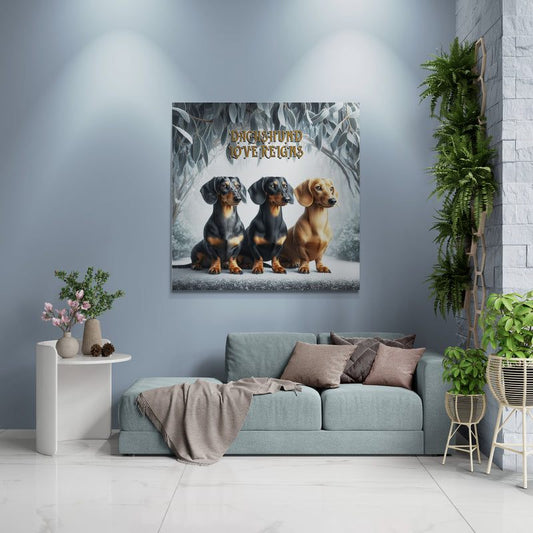 dachshund painting, dachshund wall art canvas