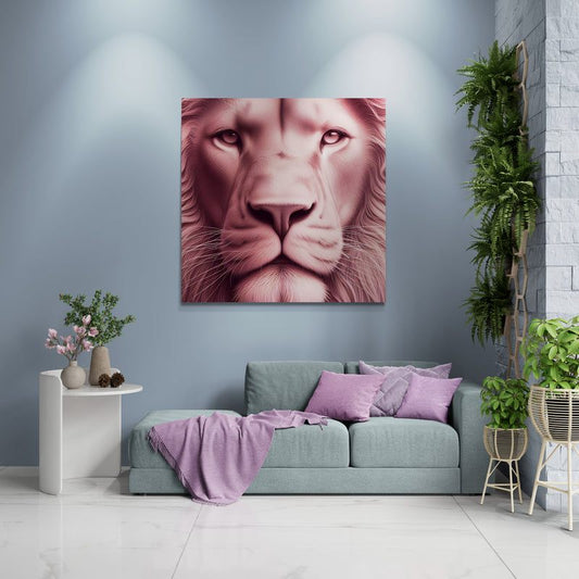 lion wall art, lion canvalion wall art, lion canvas wall art, lion face portrait, abstract pink lions wall art, lion face portrait, abstract pink lion