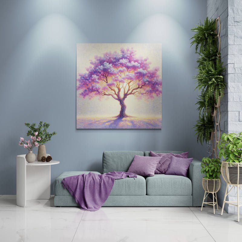 blossom artwork, cherry blossom wall art, blossom canvas