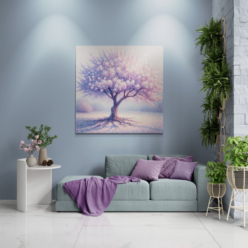 blossom artwork, cherry blossom wall art, blossom canvas