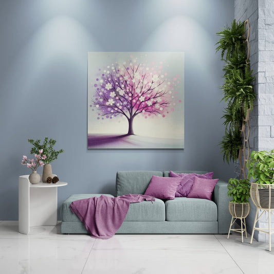 blossom artwork, cherry blossom wall art, blossom canvas