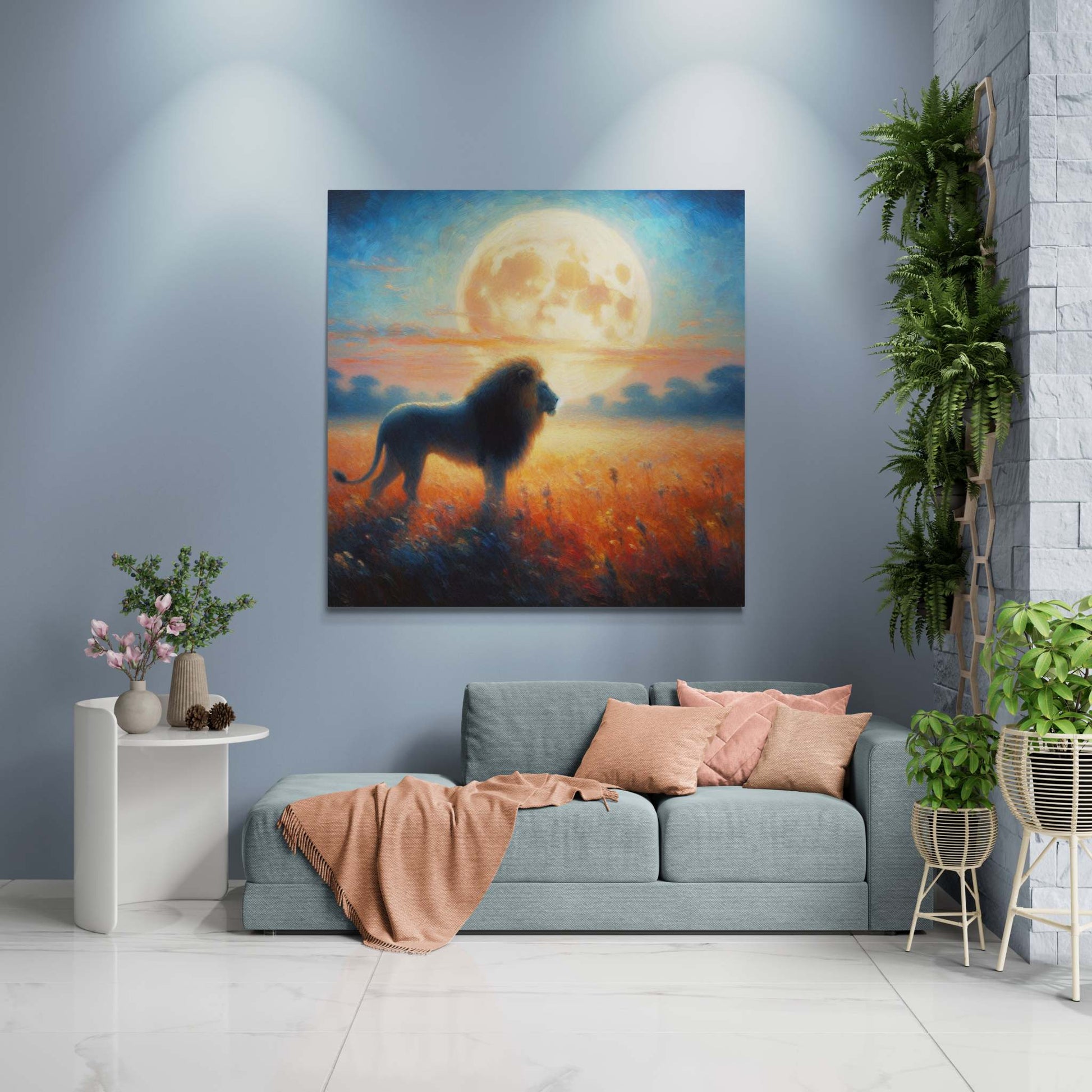 Lion Artwork, Lion wall art canvas