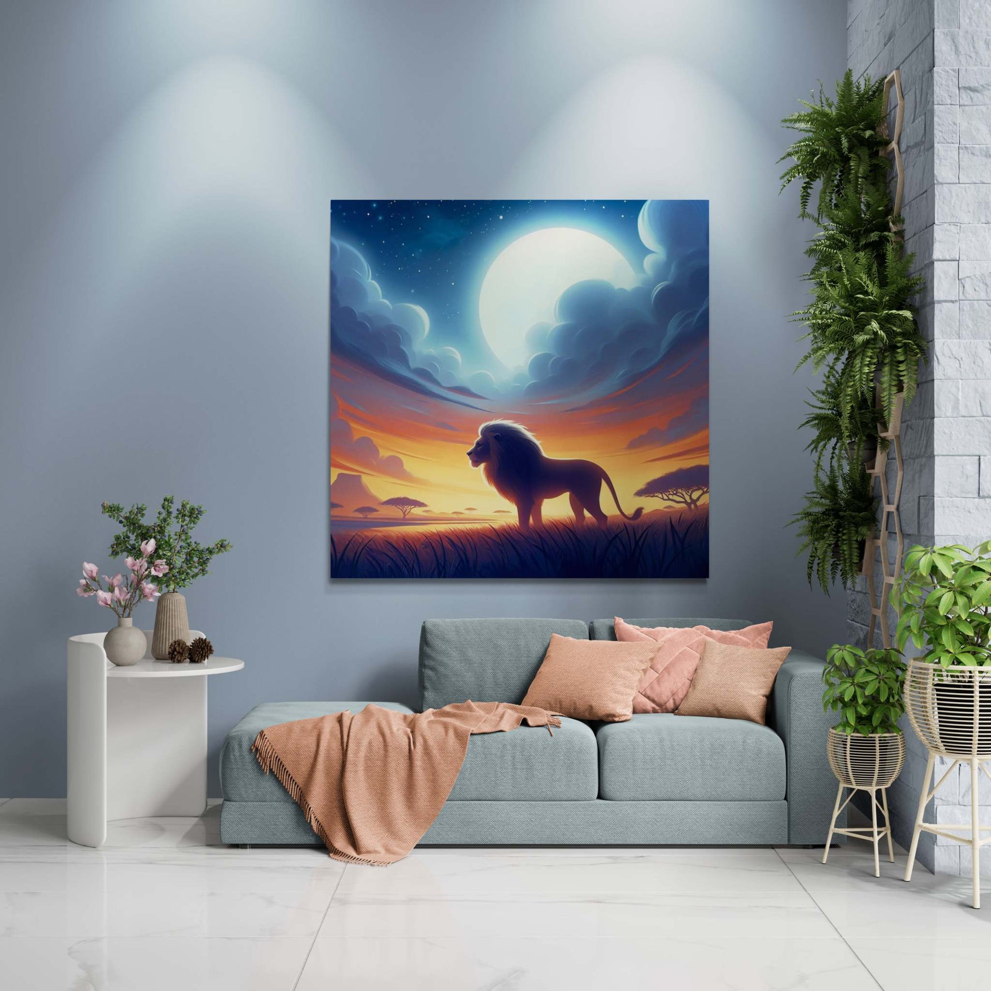 Lion Artwork, Lion wall art canvas