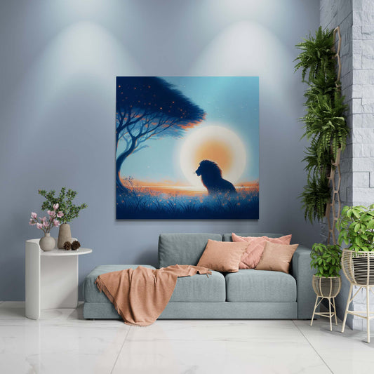 Lion Artwork, Lion wall art canvas