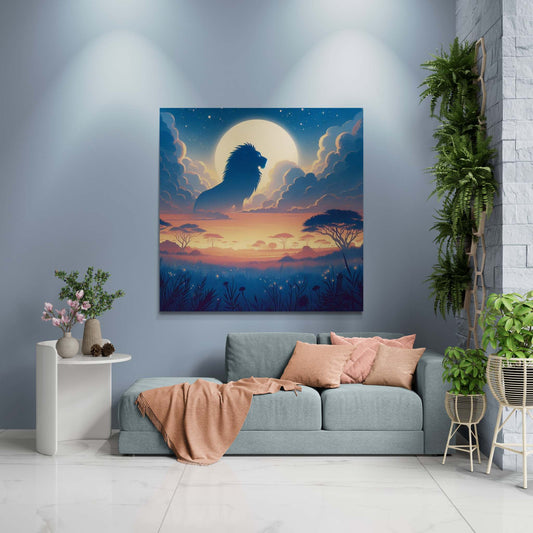 Lion Artwork, Lion wall art canvas